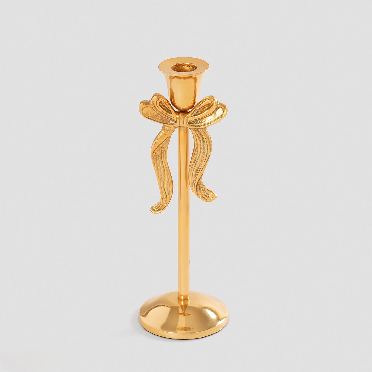 Gold Metal Bowl Candle Holder - Small