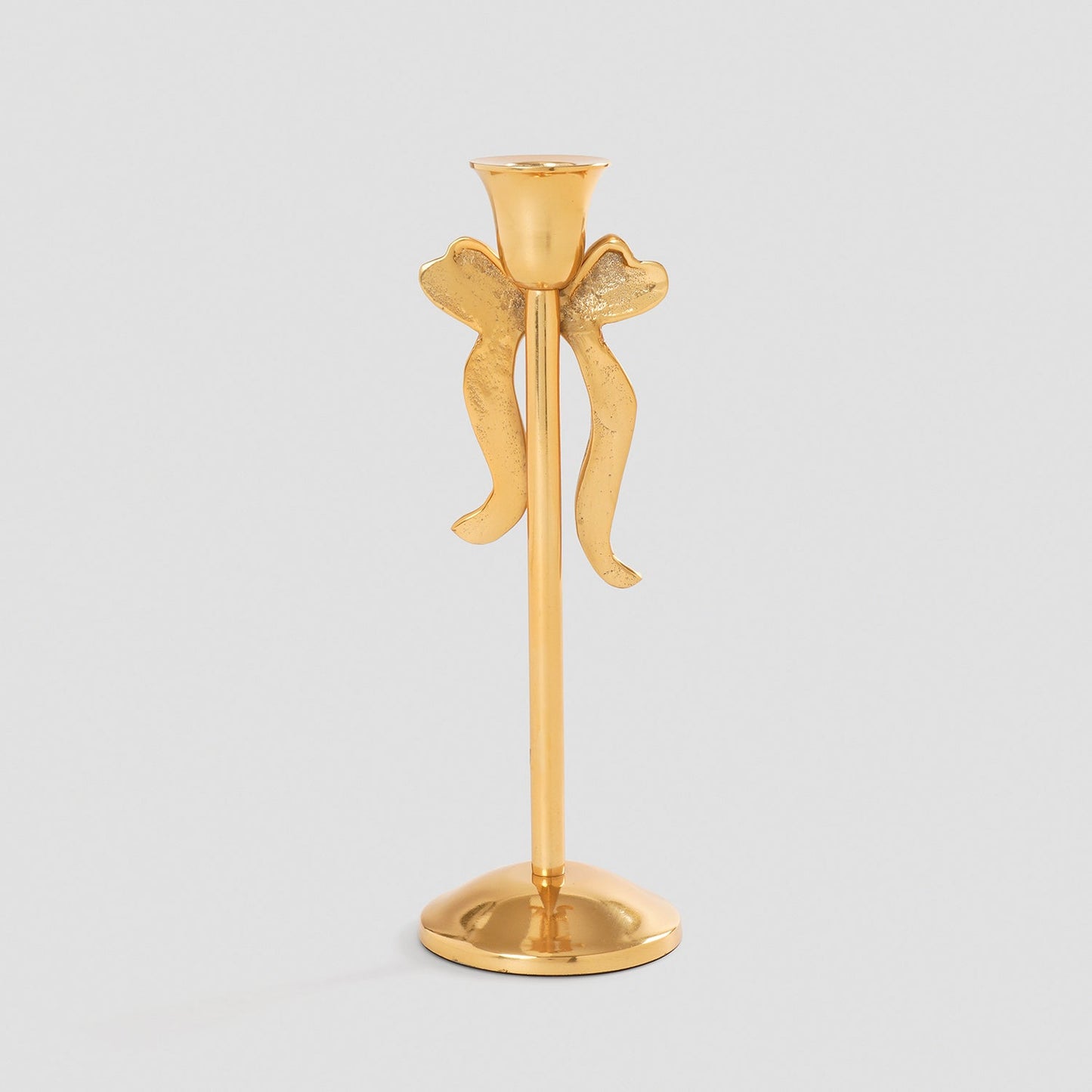 Gold Metal Bowl Candle Holder - Small