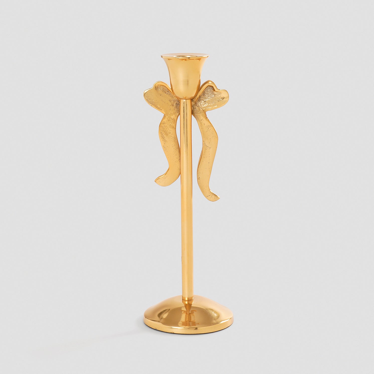 Gold Metal Bowl Candle Holder - Small
