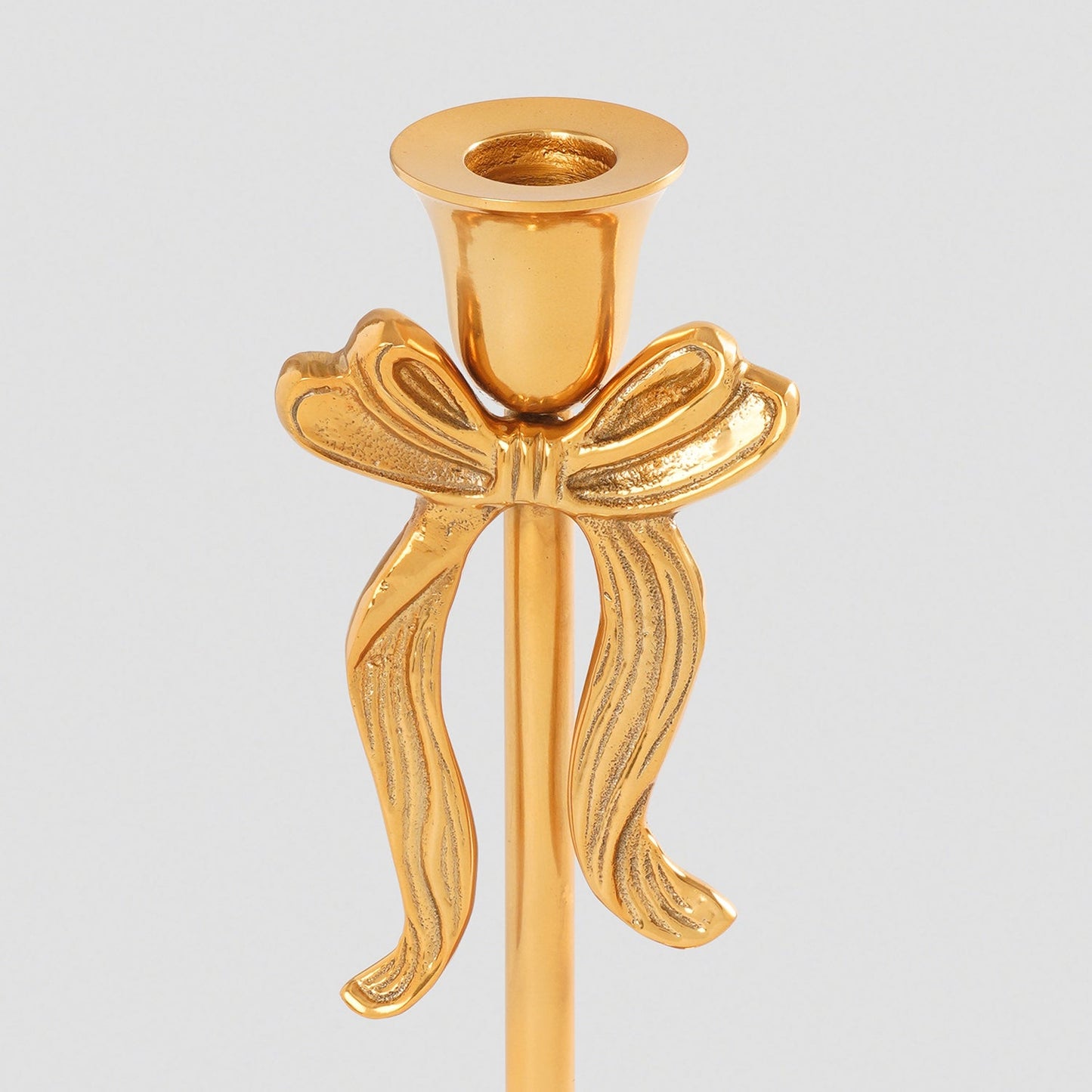 Gold Metal Bowl Candle Holder - Small