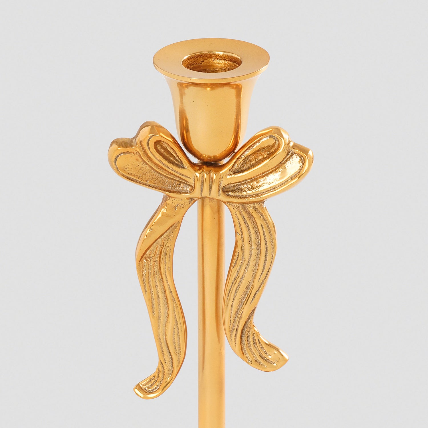 Gold Metal Bowl Candle Holder - Small
