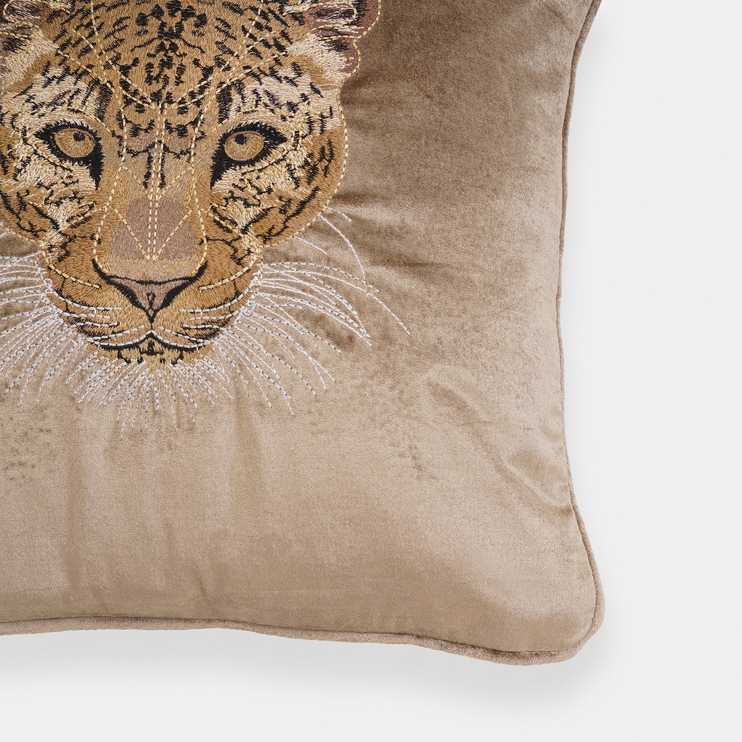 Taupe Leopard Cushion Cover