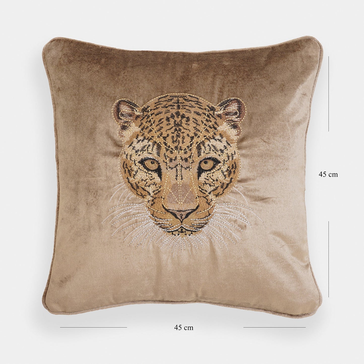 Taupe Leopard Cushion Cover