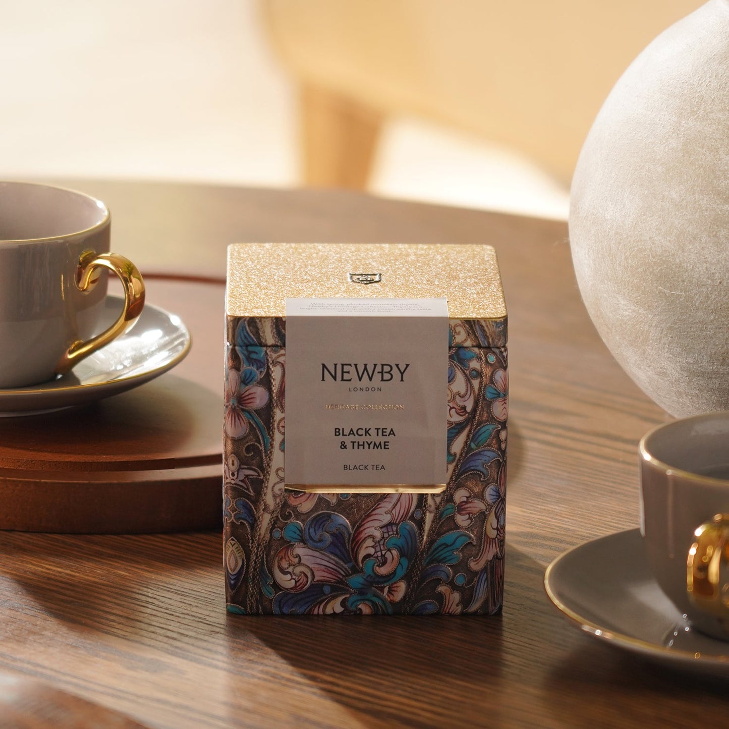 PHL X Newby Black Tea & Thyme Tea Cup & Saucer Set