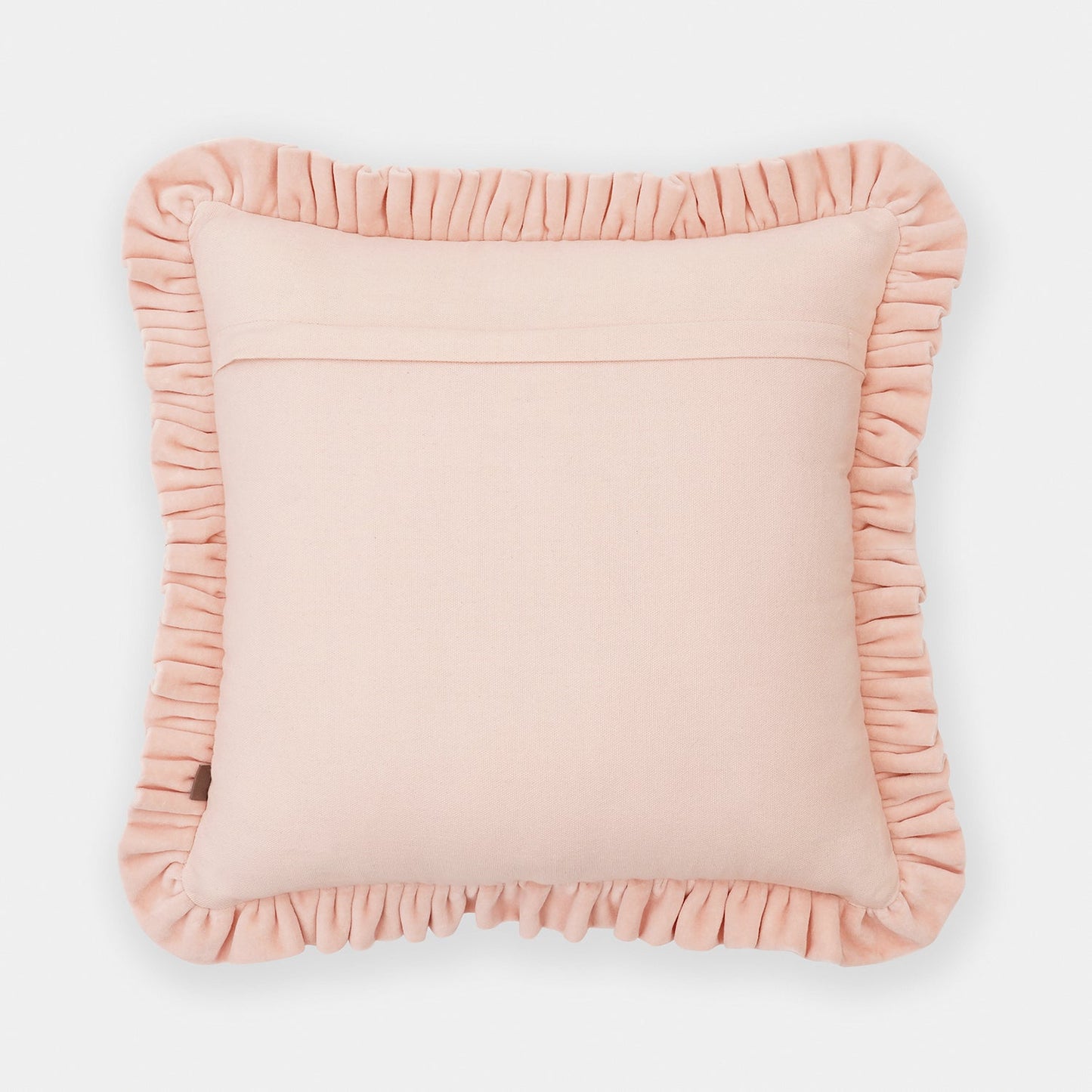 Pink LOVE Motif Frilled Cushion Cover