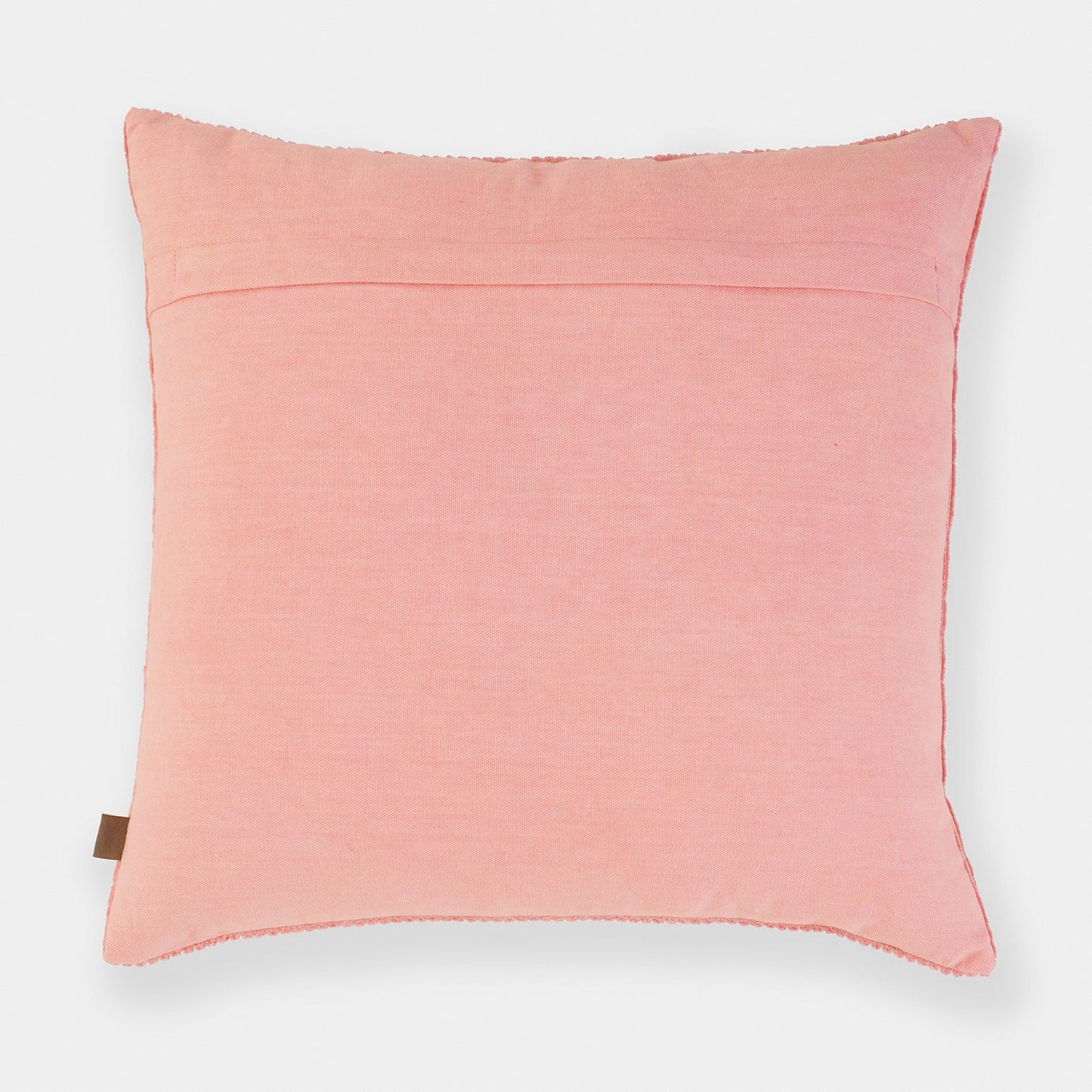 Pink Textured Cotton Cushion Cover