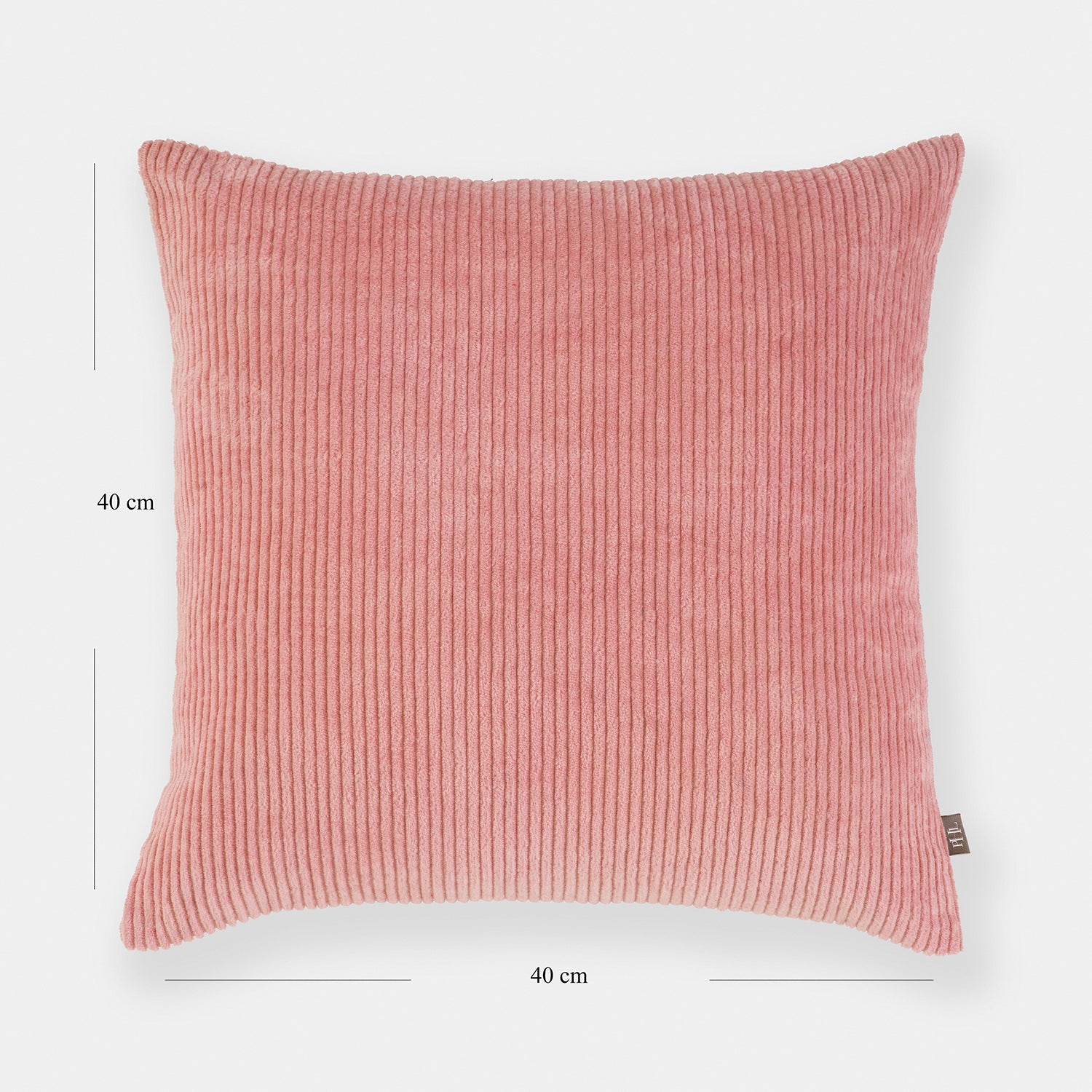 Pink Textured Cotton Cushion Cover