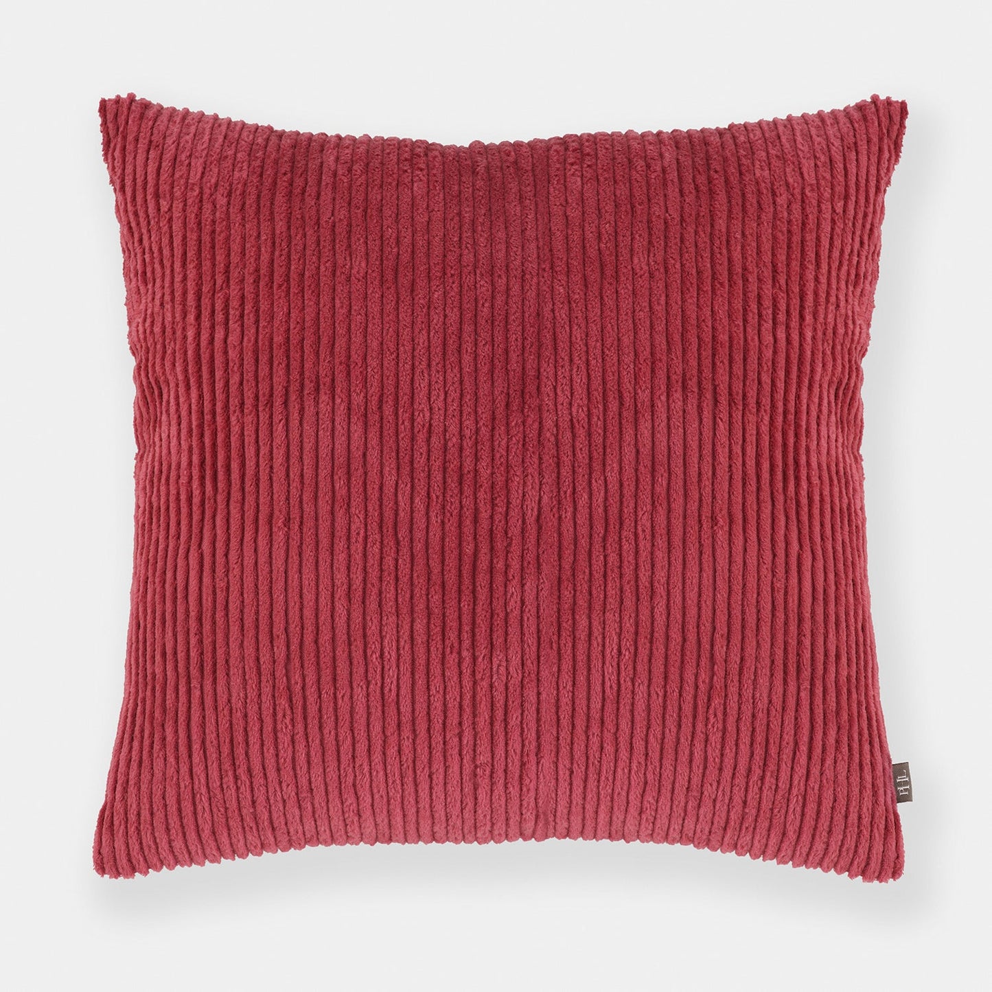Red Textured Cotton Cushion Cover