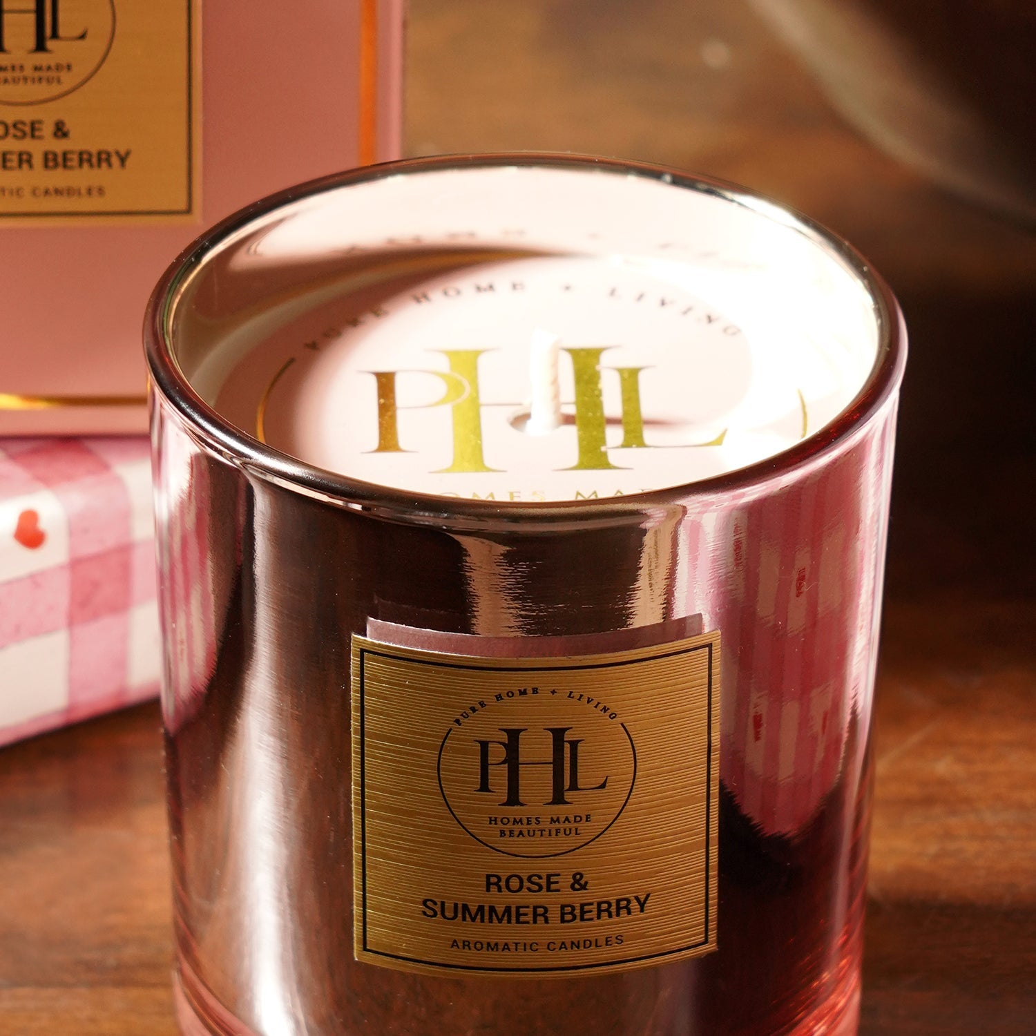 Pink Summer & Rose Berry Wax Filled Jar Candle