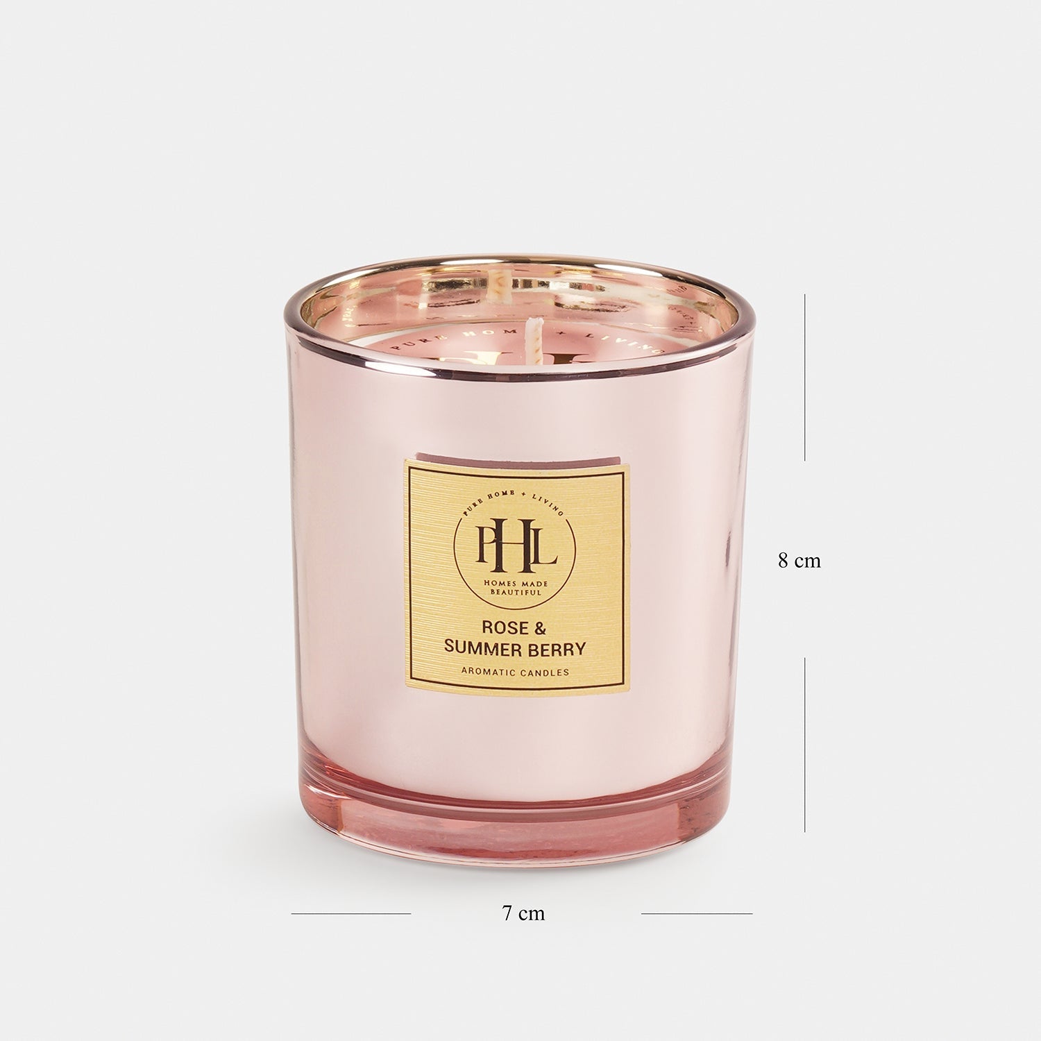 Pink Summer & Rose Berry Wax Filled Jar Candle