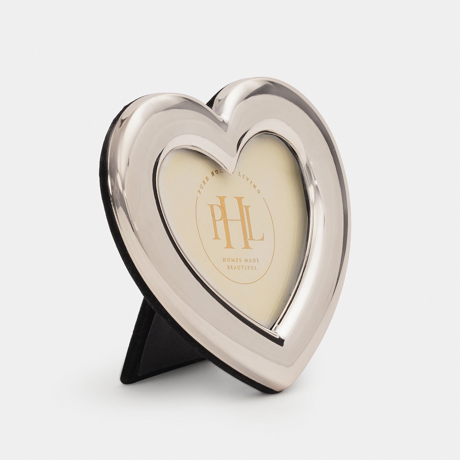 Silver Heart Shaped Photo Frame
