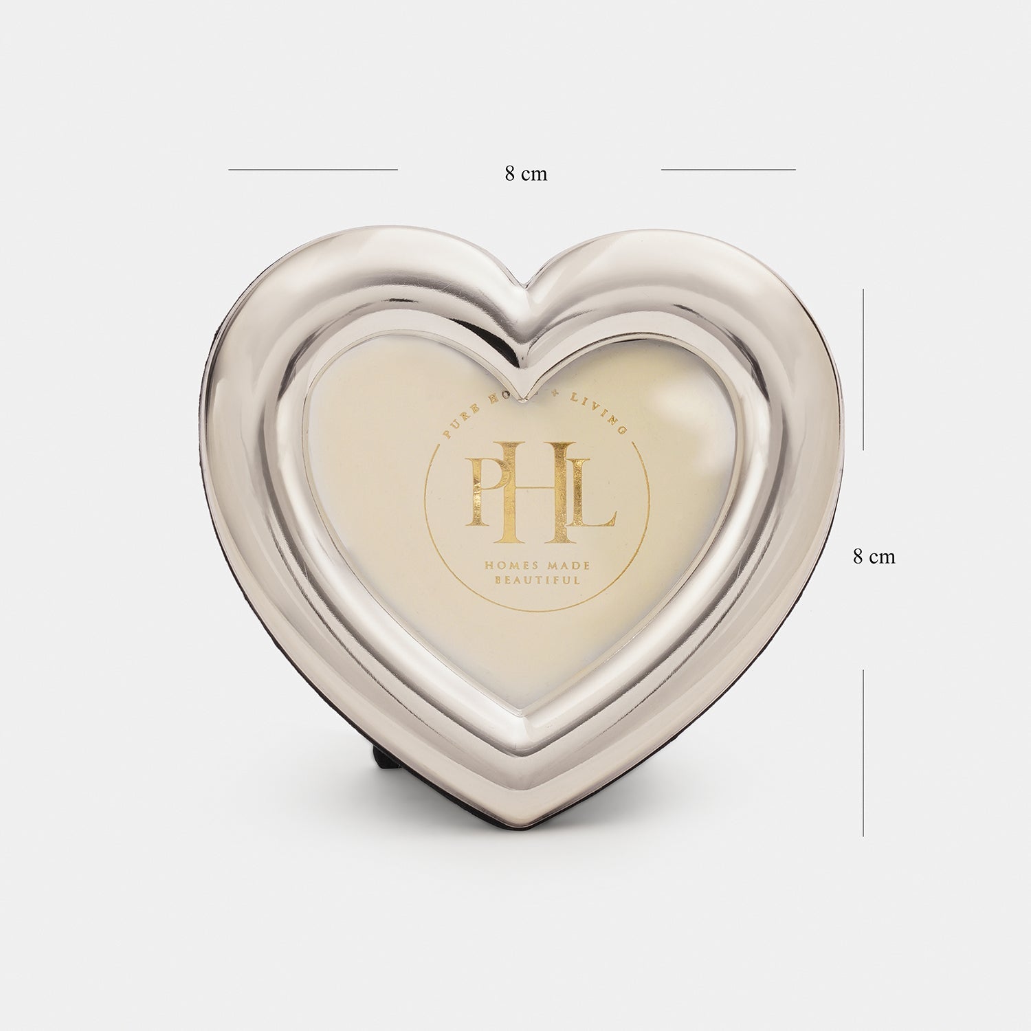 Silver Heart Shaped Photo Frame