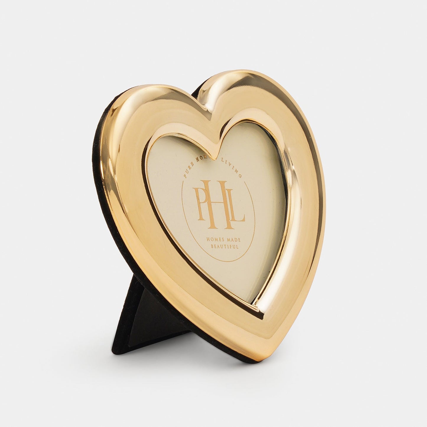 Gold Heart Shaped Photo Frame