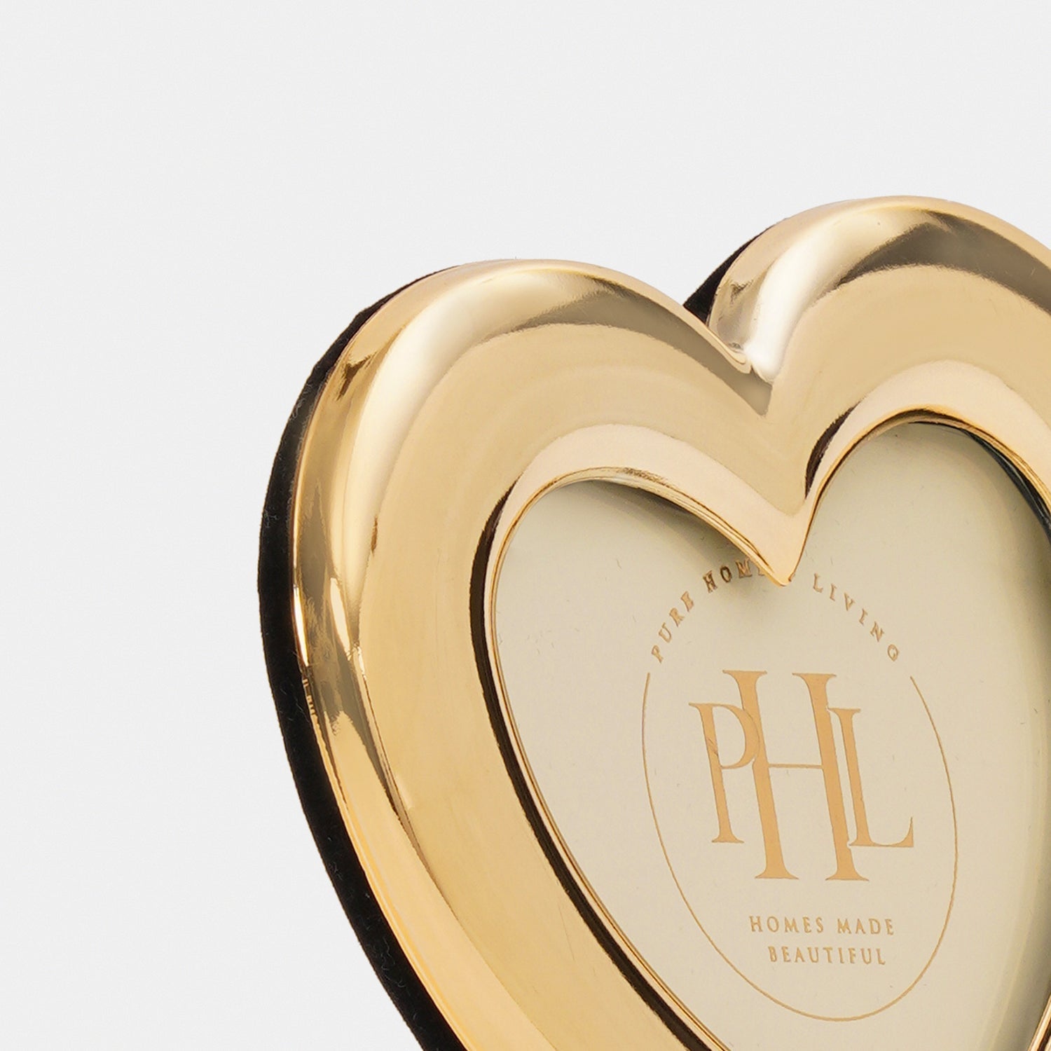 Gold Heart Shaped Photo Frame