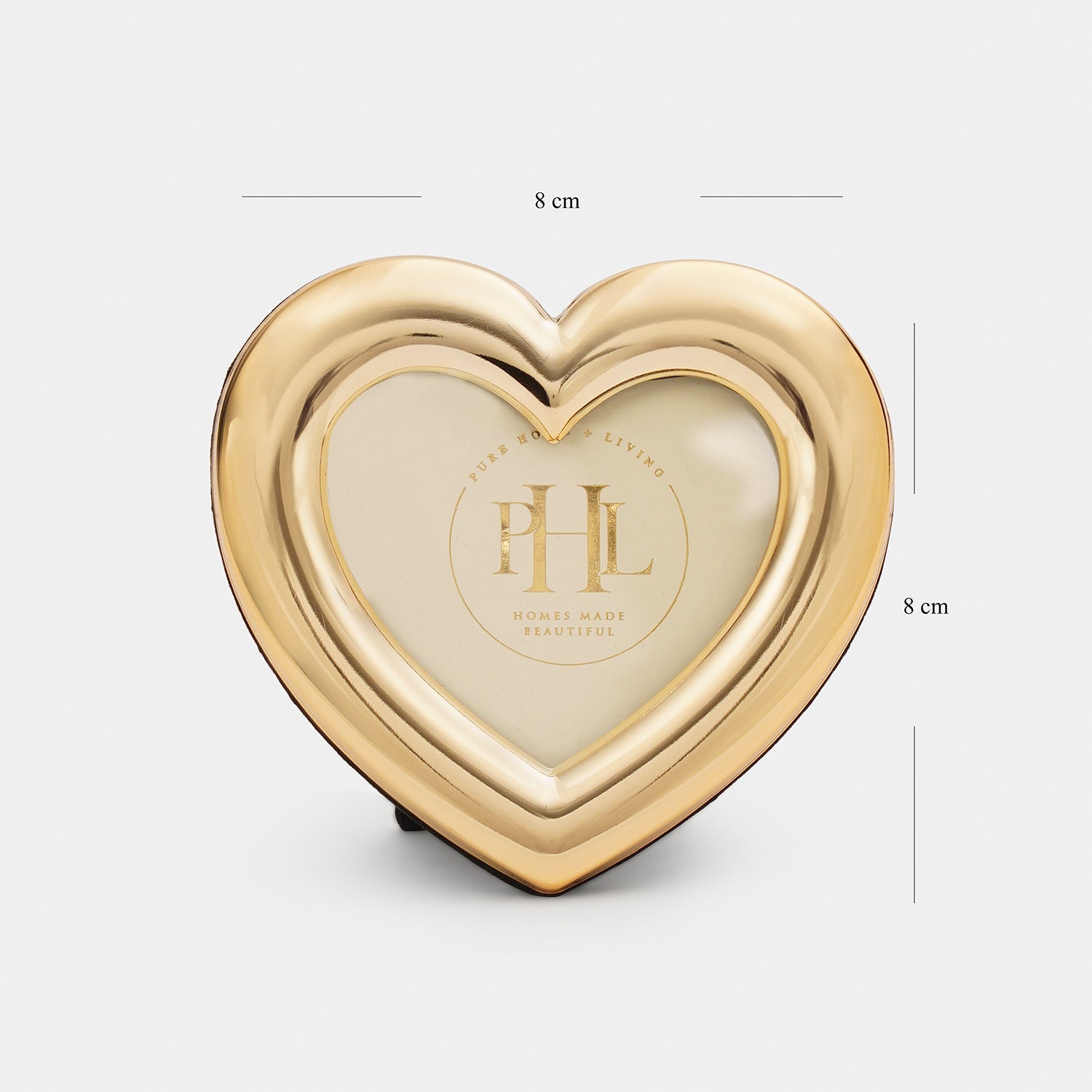 Gold Heart Shaped Photo Frame