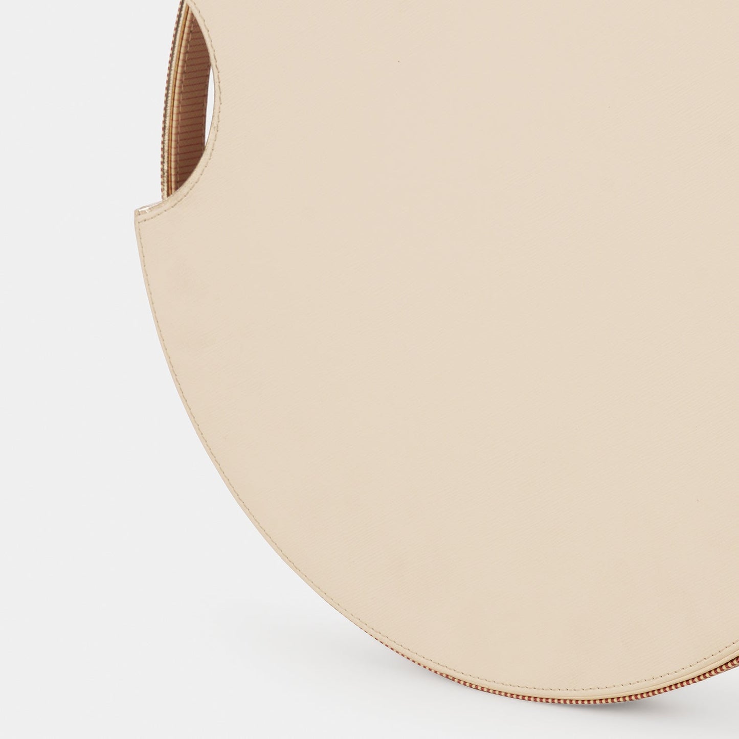 Pink Heart Print Faux Leather Round Tray