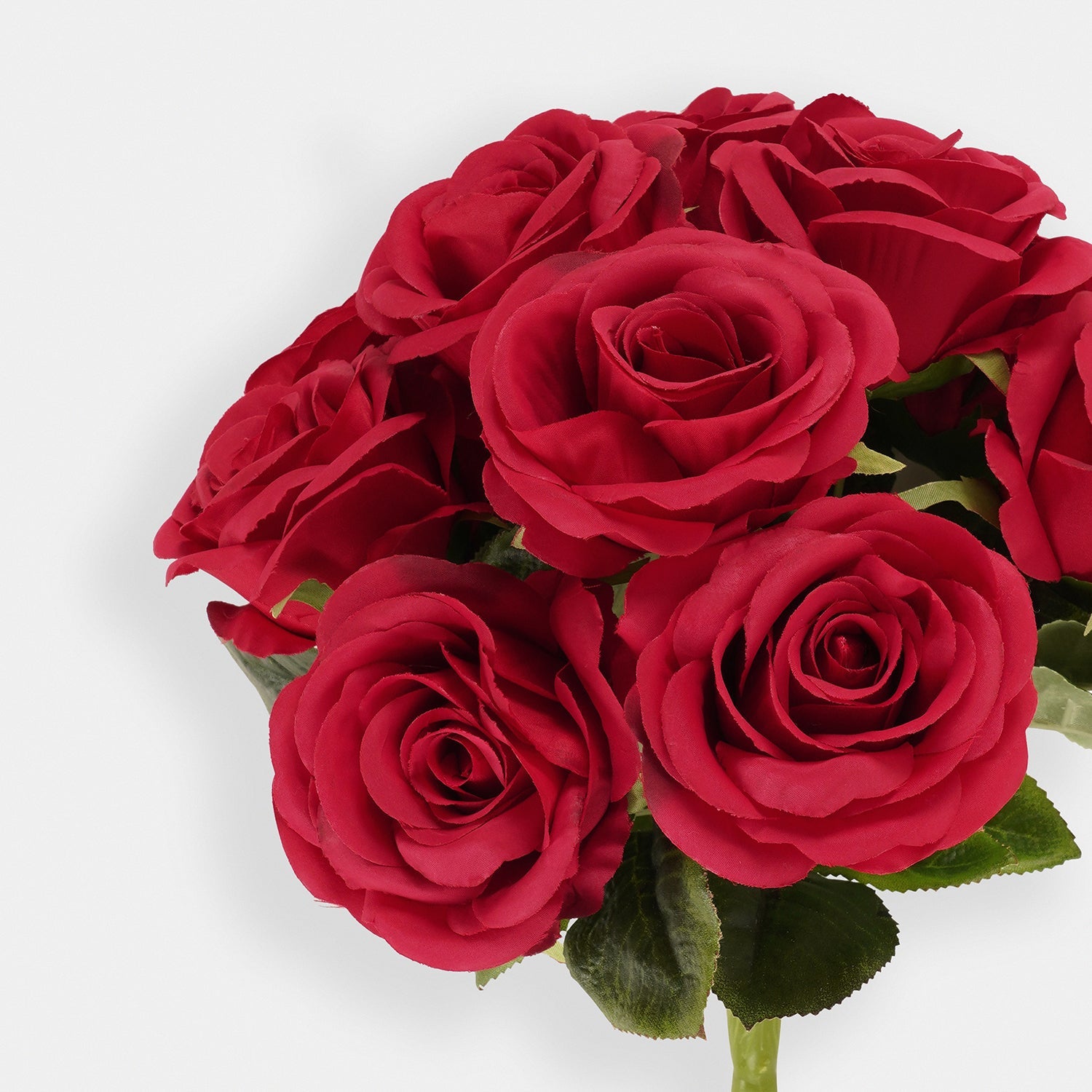 Red Artificial Rose Bunch Spray - Single