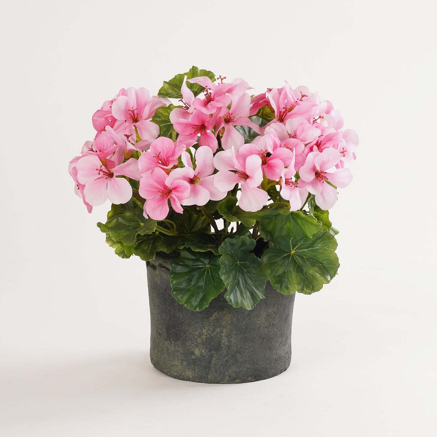 Light Pink Artificial Begonia Potted Plant