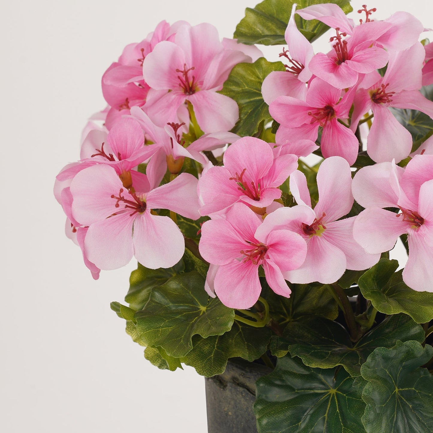 Light Pink Artificial Begonia Potted Plant
