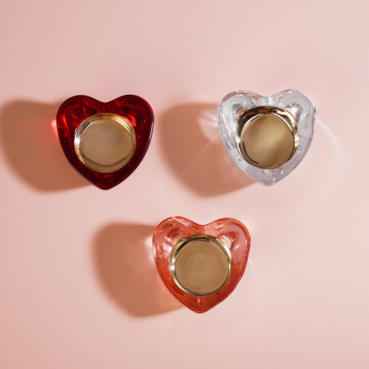 Set of 3 Heart Shaped Tealight Holders