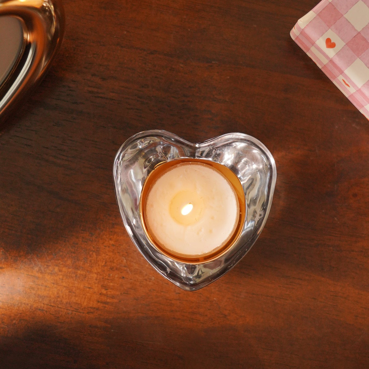 Set of 3 Heart Shaped Tealight Holders
