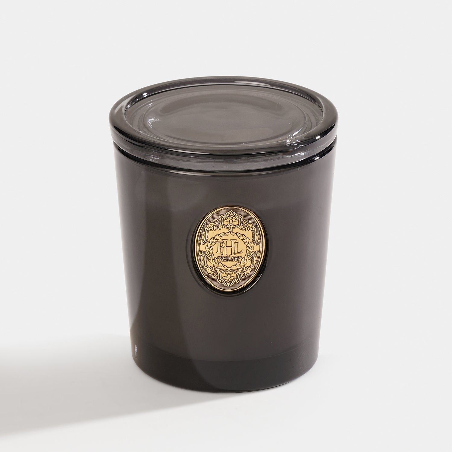 Neroli Scented Wax Filled Glass Candle Jar -Black