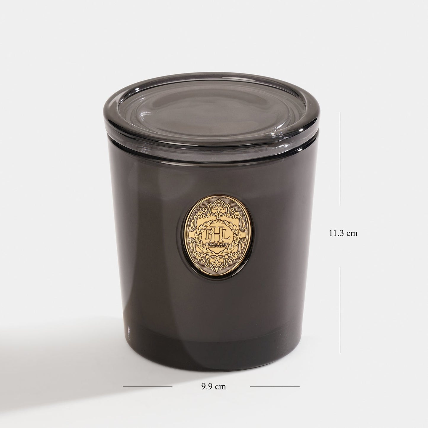 Neroli Scented Wax Filled Glass Candle Jar -Black