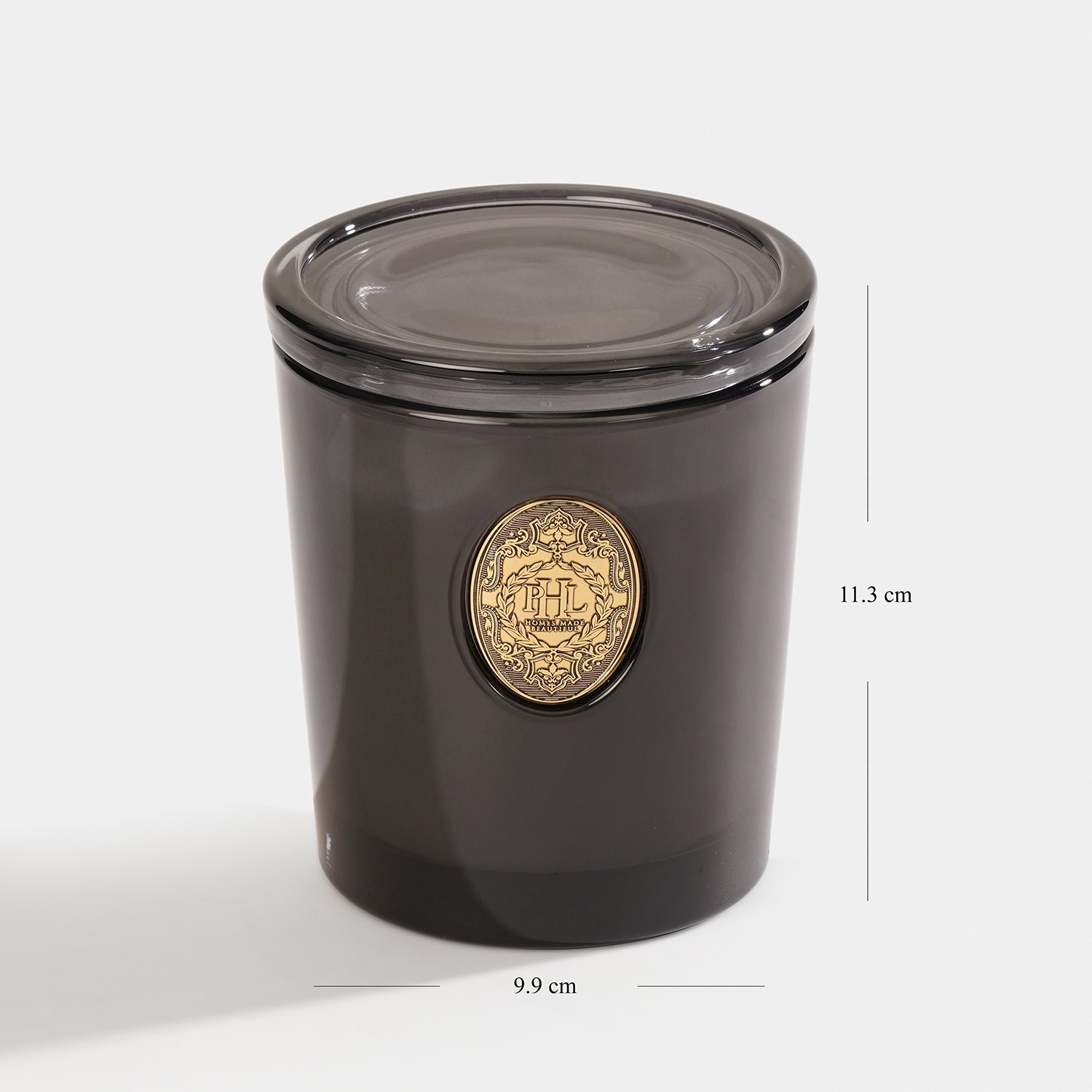 Neroli Scented Wax Filled Glass Candle Jar -Black