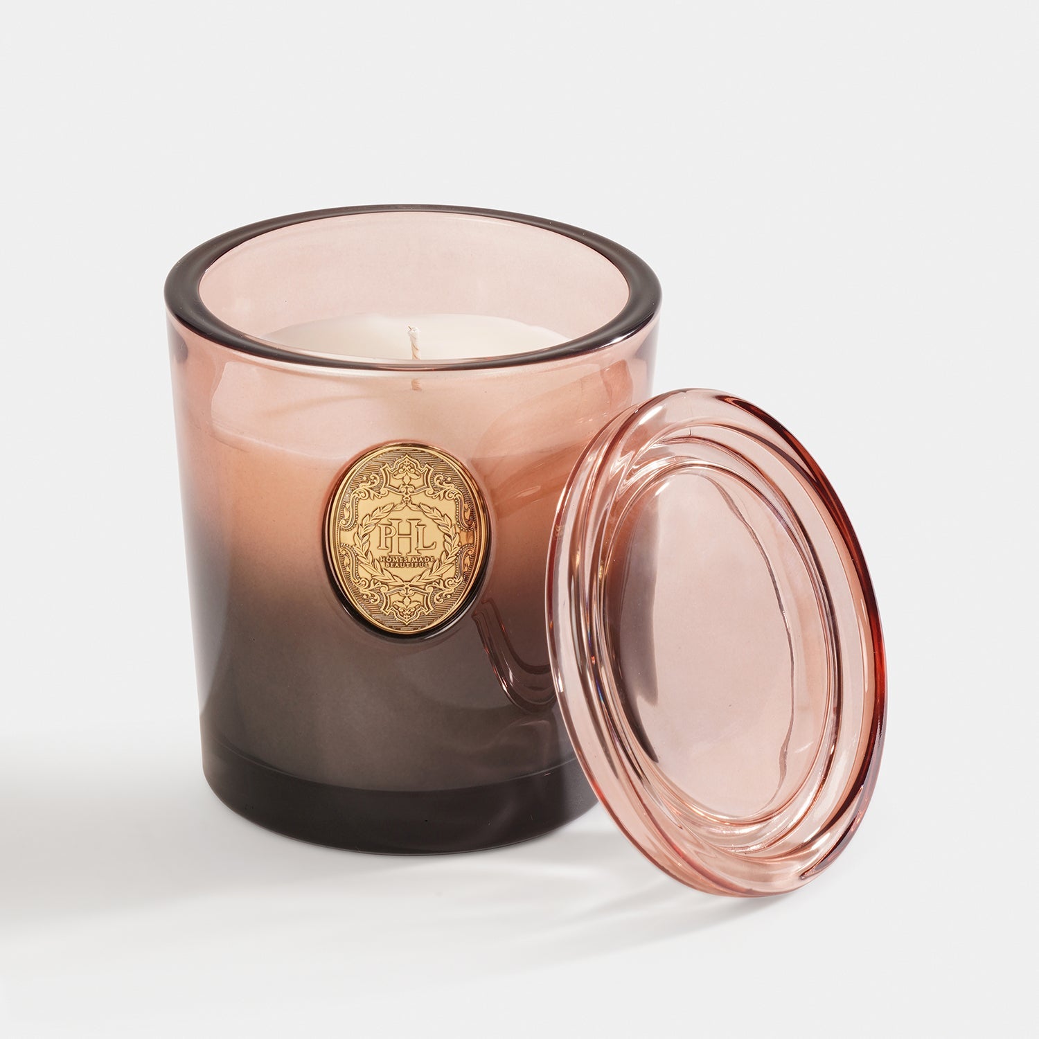 Oud Exotique Scented Wax Filled Glass Candle Jar - Amber Black