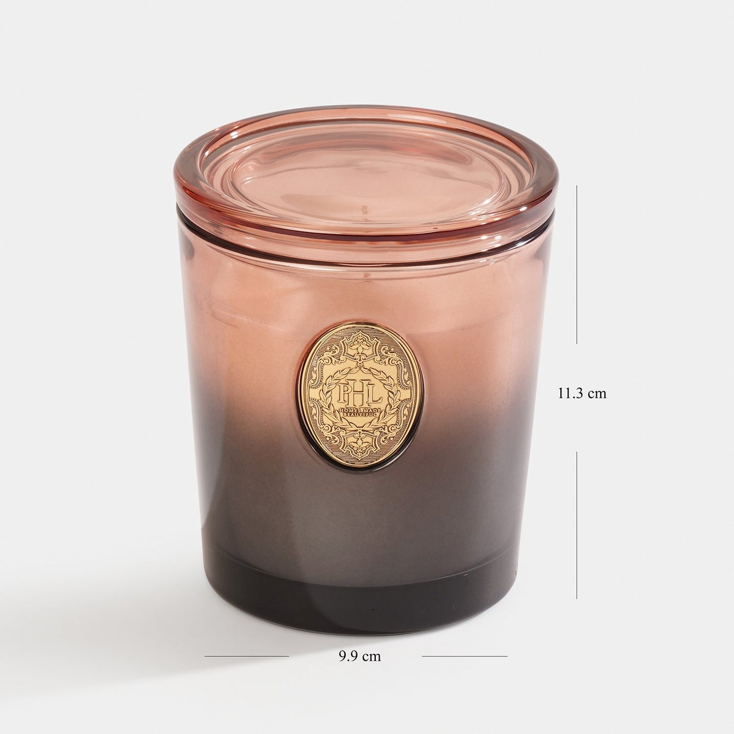 Oud Exotique Scented Wax Filled Glass Candle Jar - Amber Black
