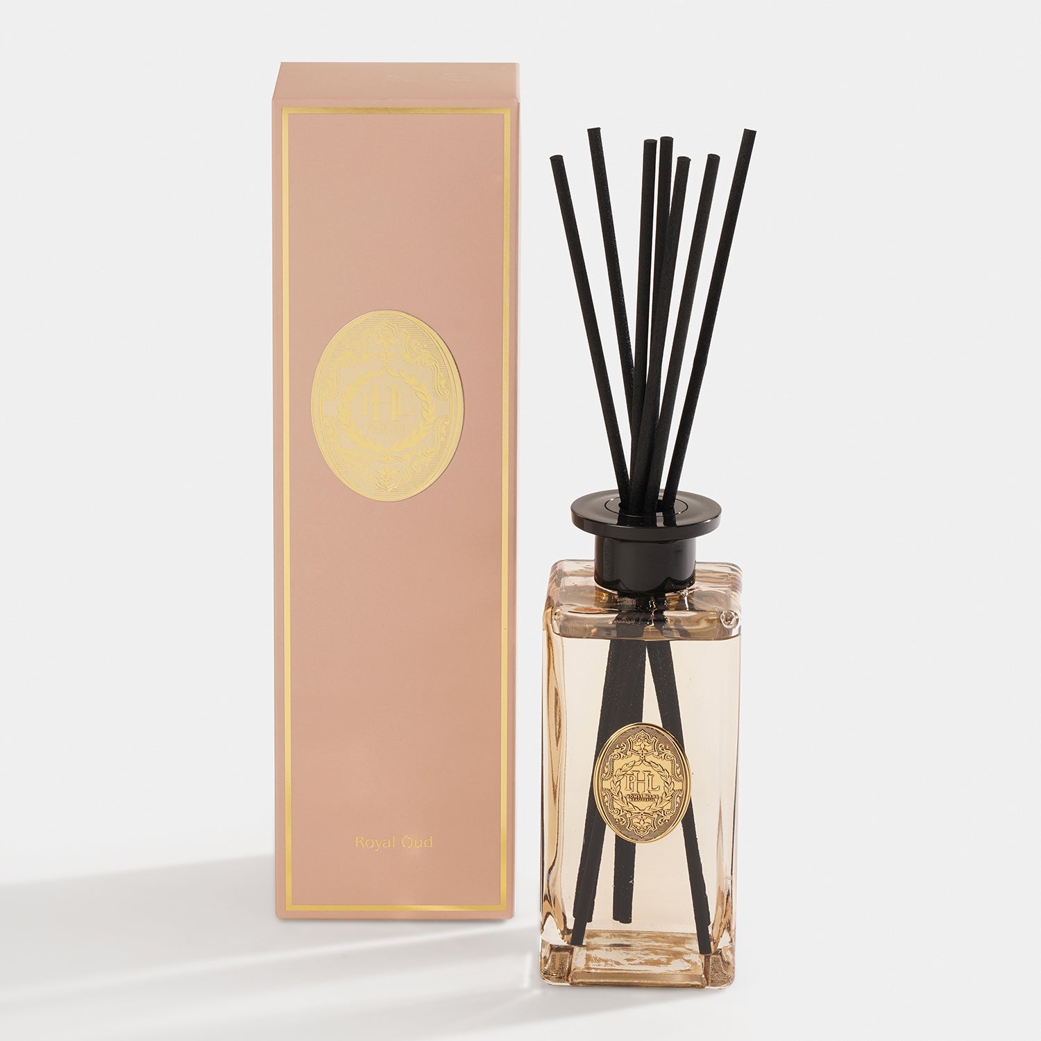Royal Oud Glass Reed Diffuser - Light Amber