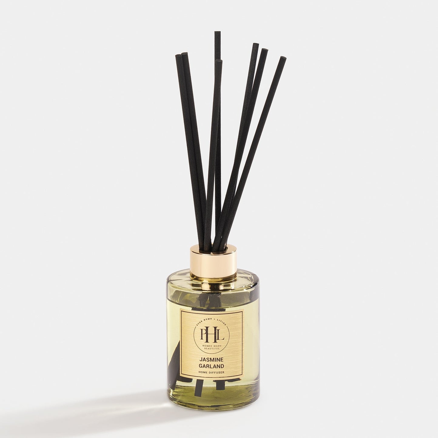 Jasmine Garland Glass Reed Diffuser - Light Green