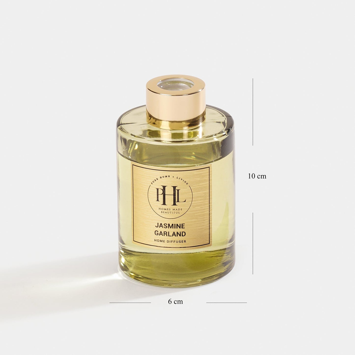 Jasmine Garland Glass Reed Diffuser - Light Green