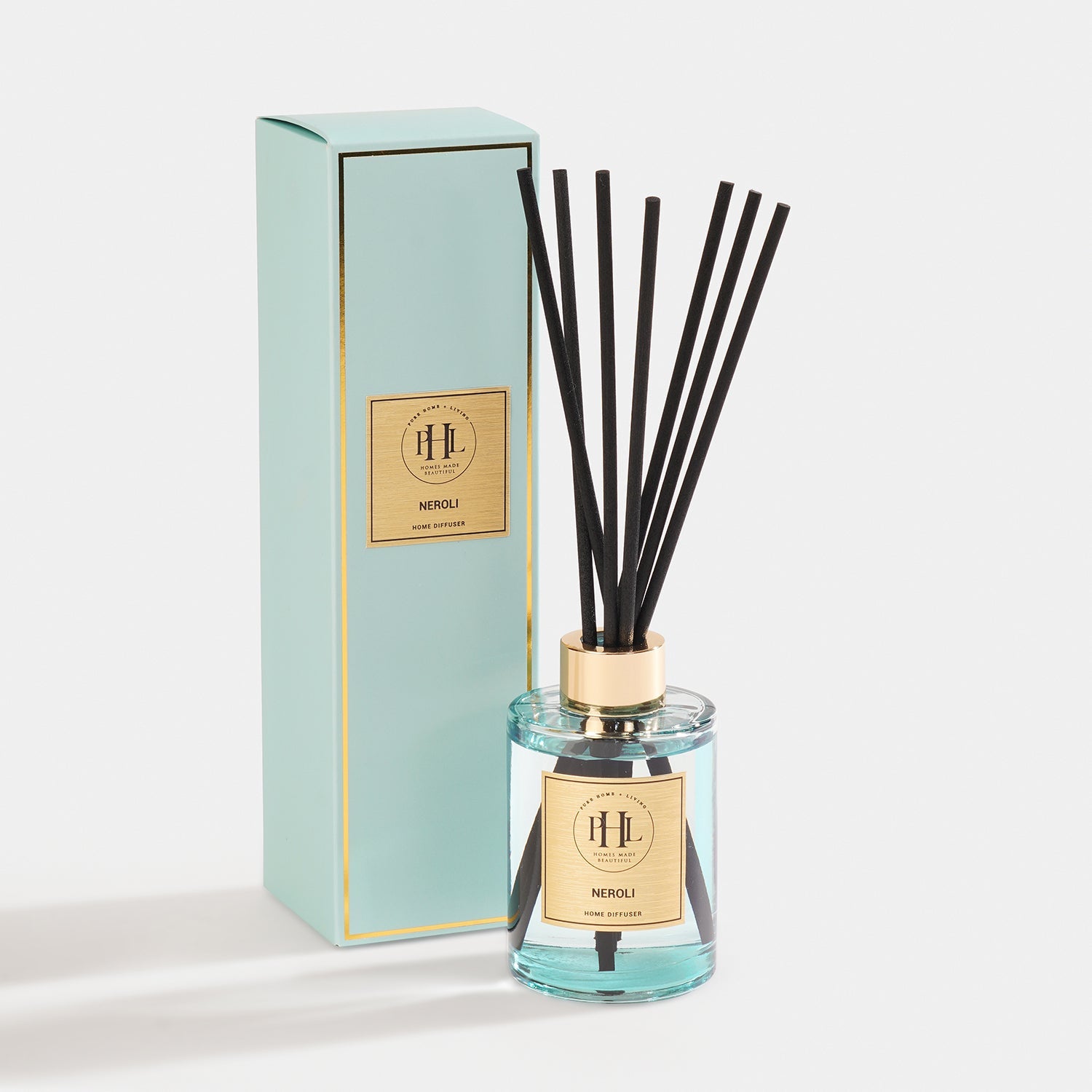 Neroli Glass Reed Diffuser - Light Blue