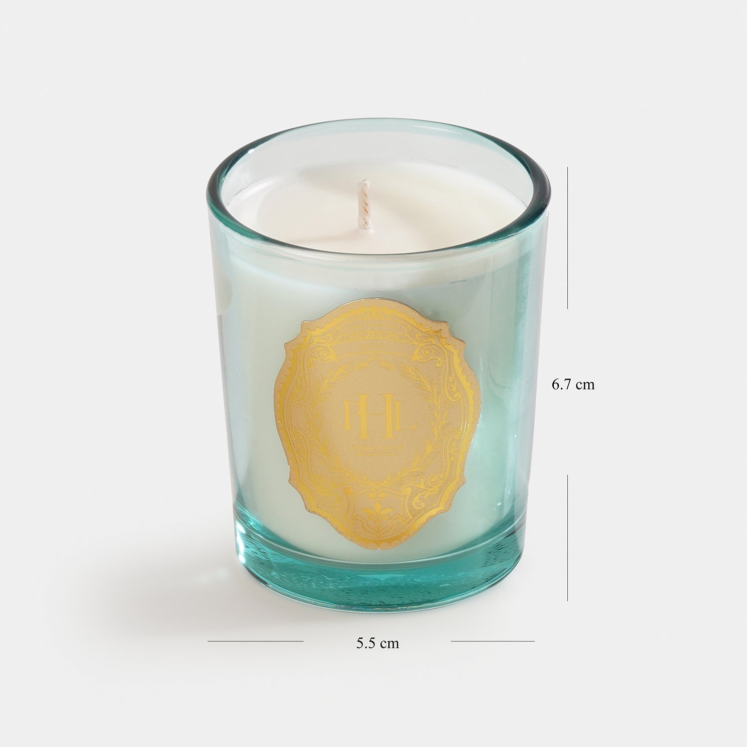 Set of 2 Light Blue Neroli Scented Wax Filled Jar Candle and Diffuser