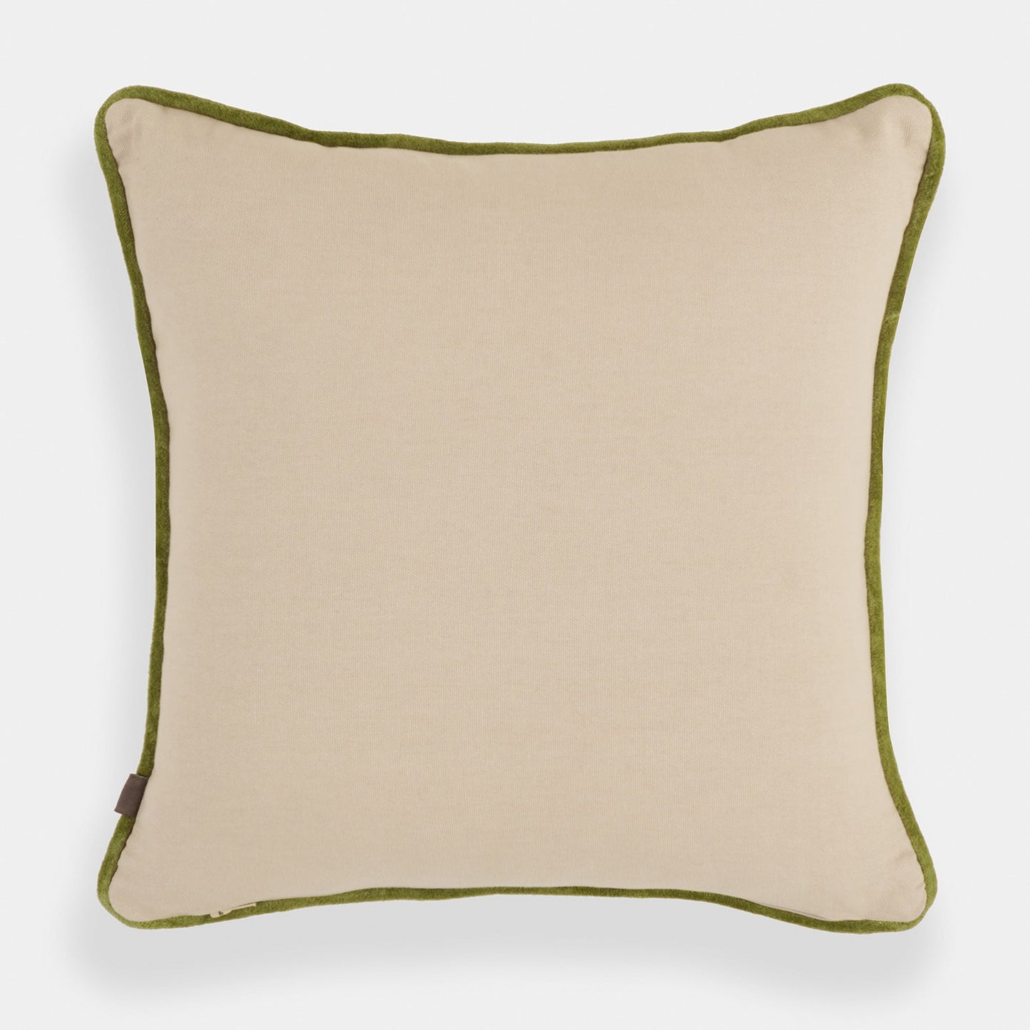 Beige Garlic Motif Embroidered Cushion Cover
