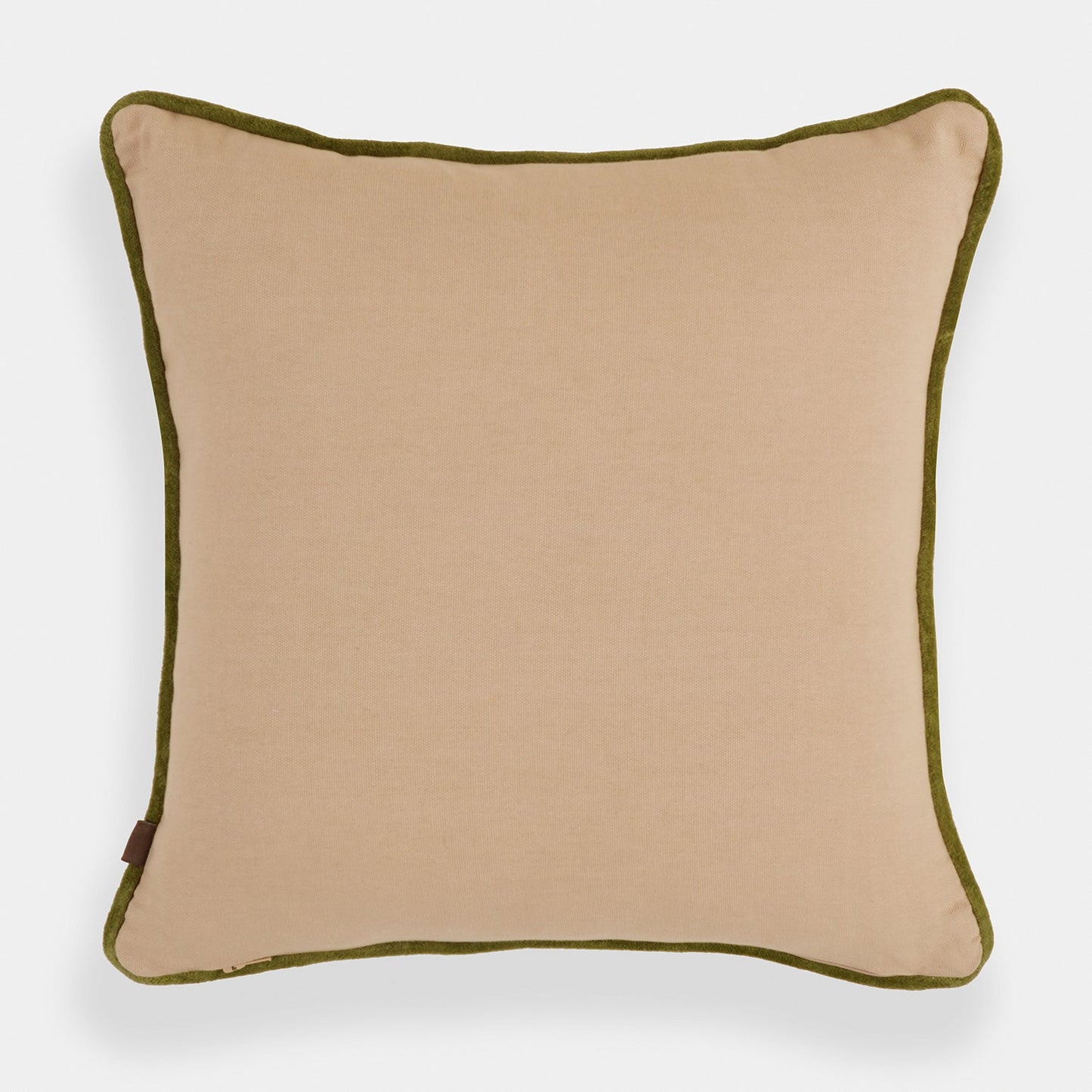 Beige Lemon Embroidery Velvet Cushion Cover