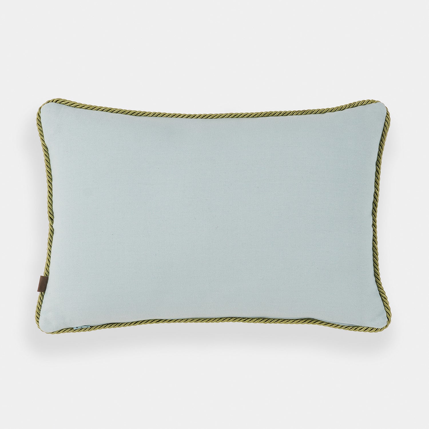 Blue Floral Embroidered Velvet Cushion Cover