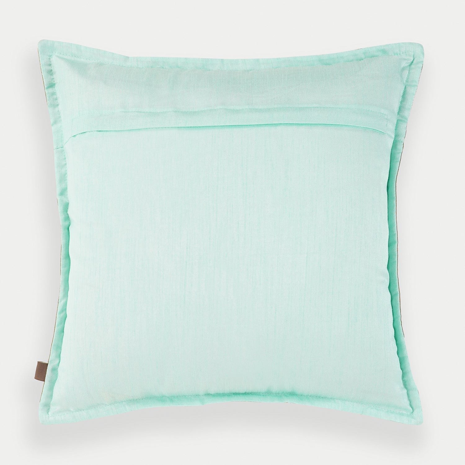 Blue Floral Embroidered Cushion Cover