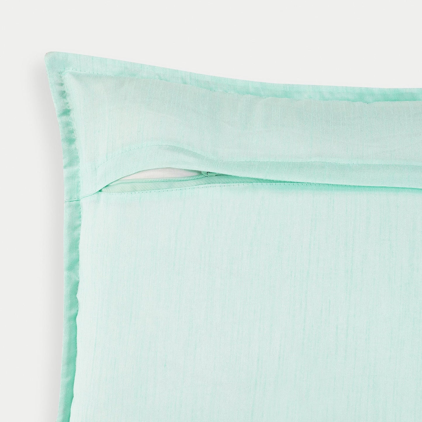 Blue Floral Embroidered Cushion Cover