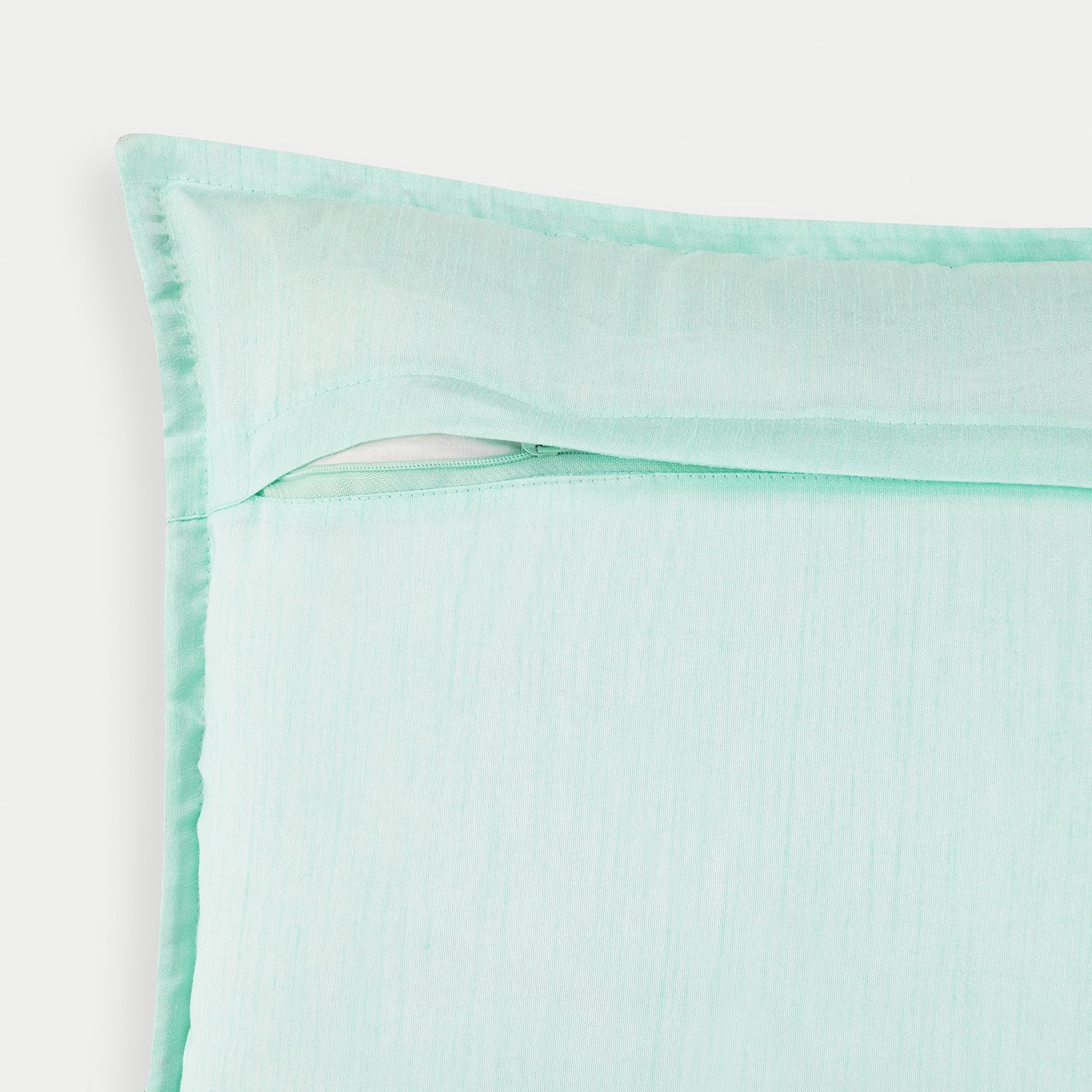 Blue Floral Embroidered Cushion Cover