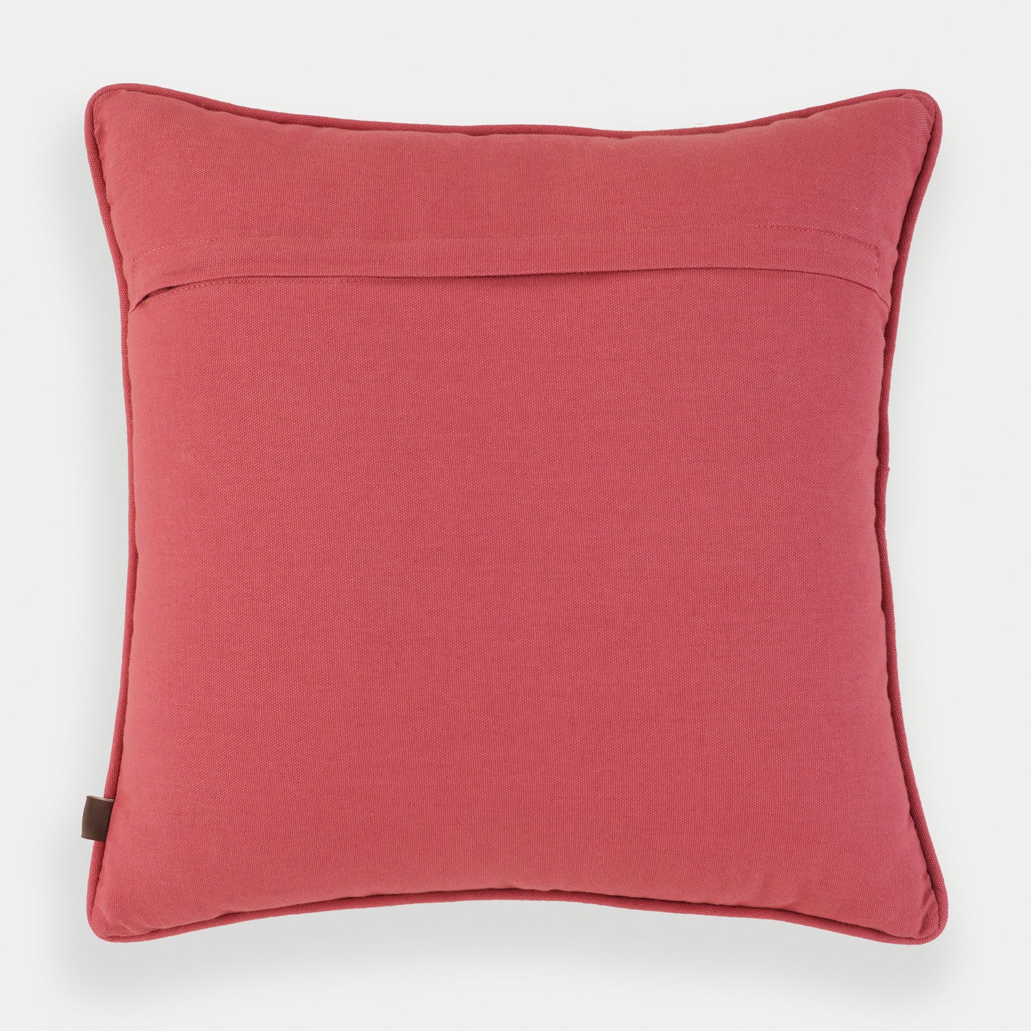Pink Geometric Embroidered Cushion Cover