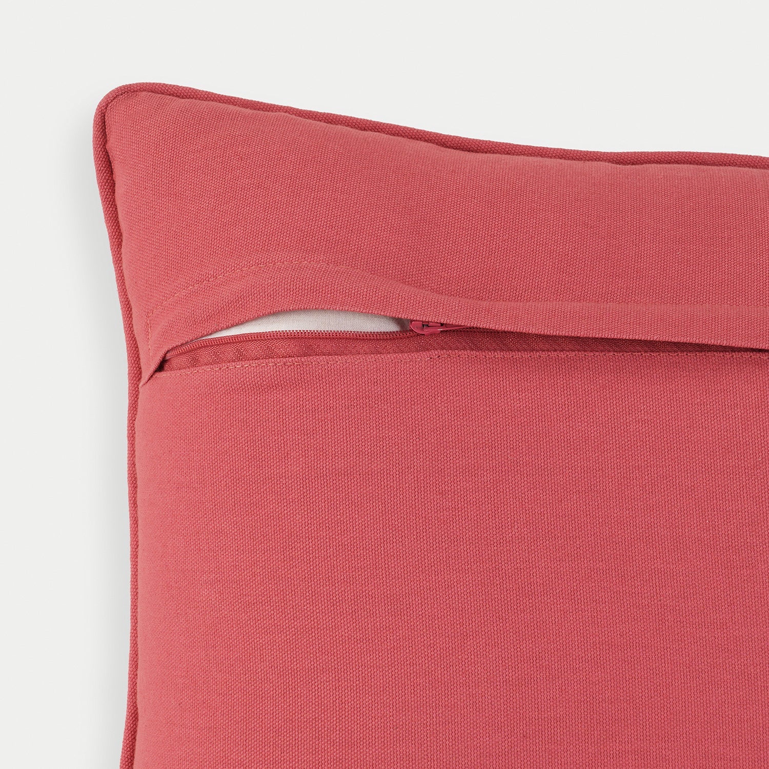 Pink Geometric Embroidered Cushion Cover