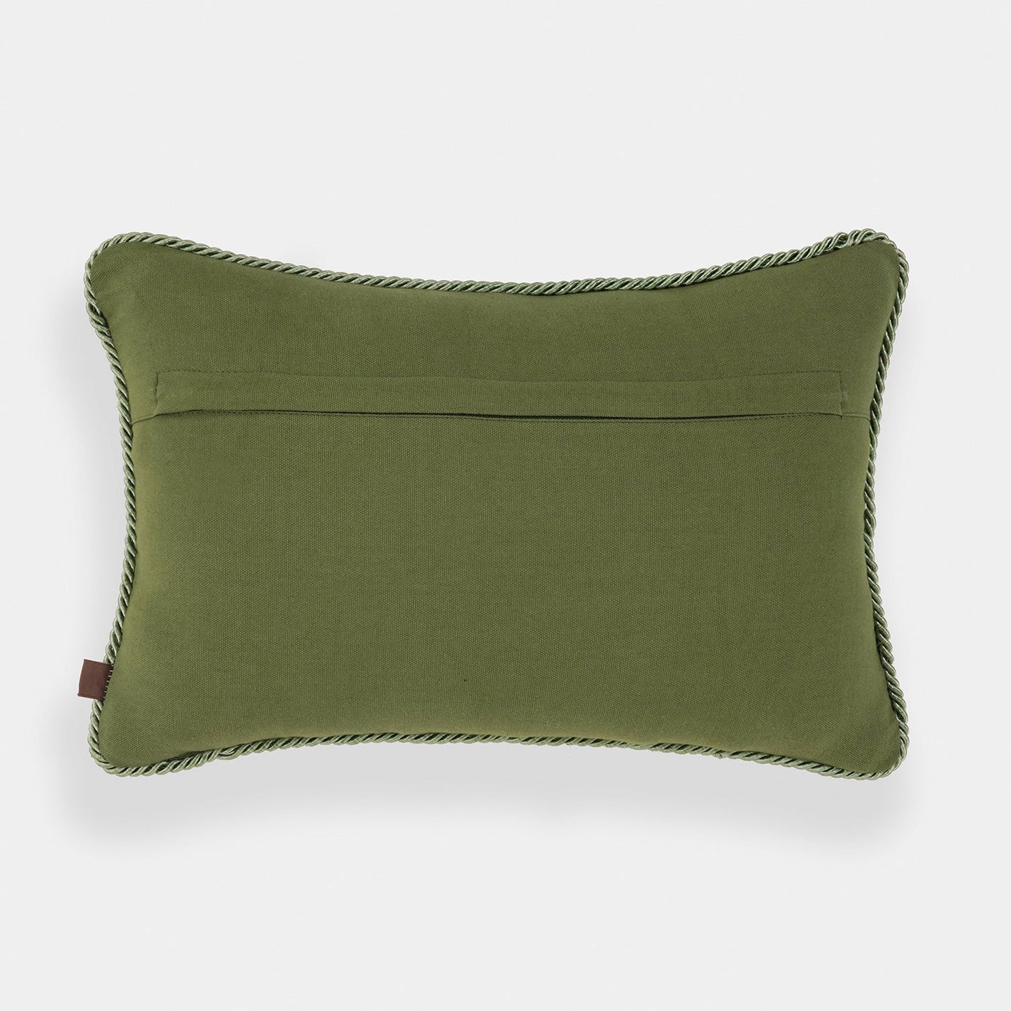 Ivory Floral Embroidered Velvet Cushion Cover
