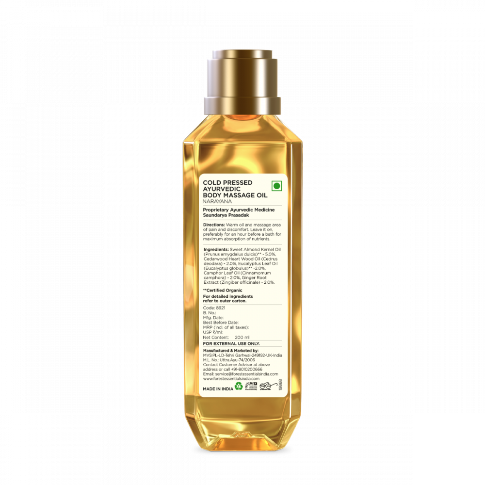 Ayurvedic Body Massage Oil Narayana 200ml