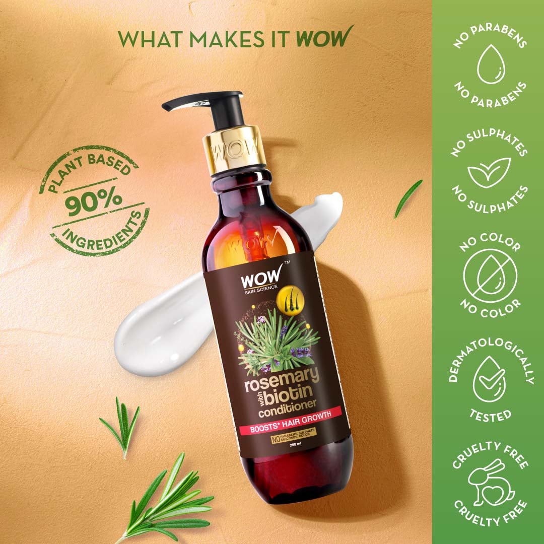Rosemary Biotin Hair Conditioner Fuller-Looking, Smooth, Shiny Hair 250ml