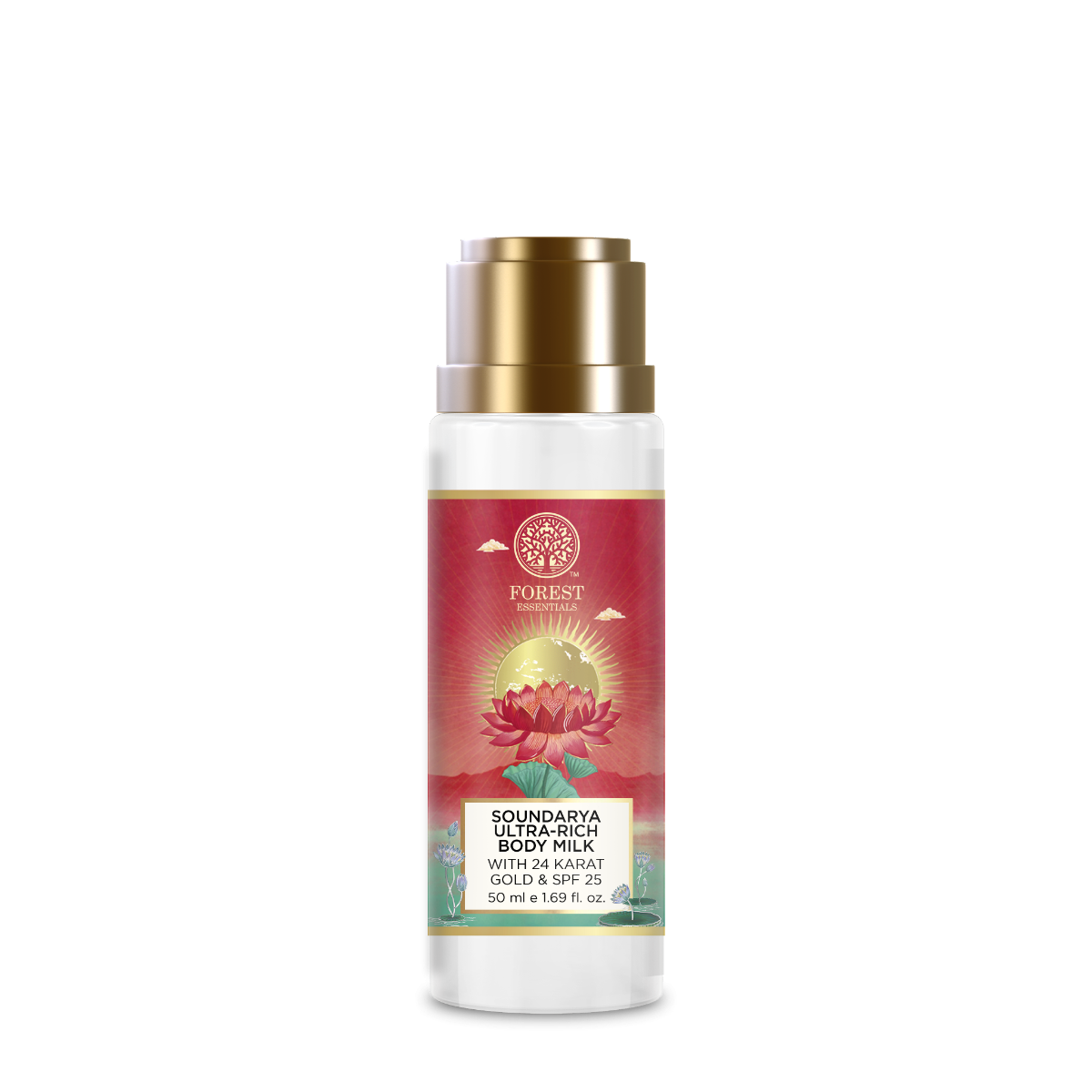 Travel Size Ultra Rich Body Milk Soundarya With 24K Gold & SPF25 50 ml