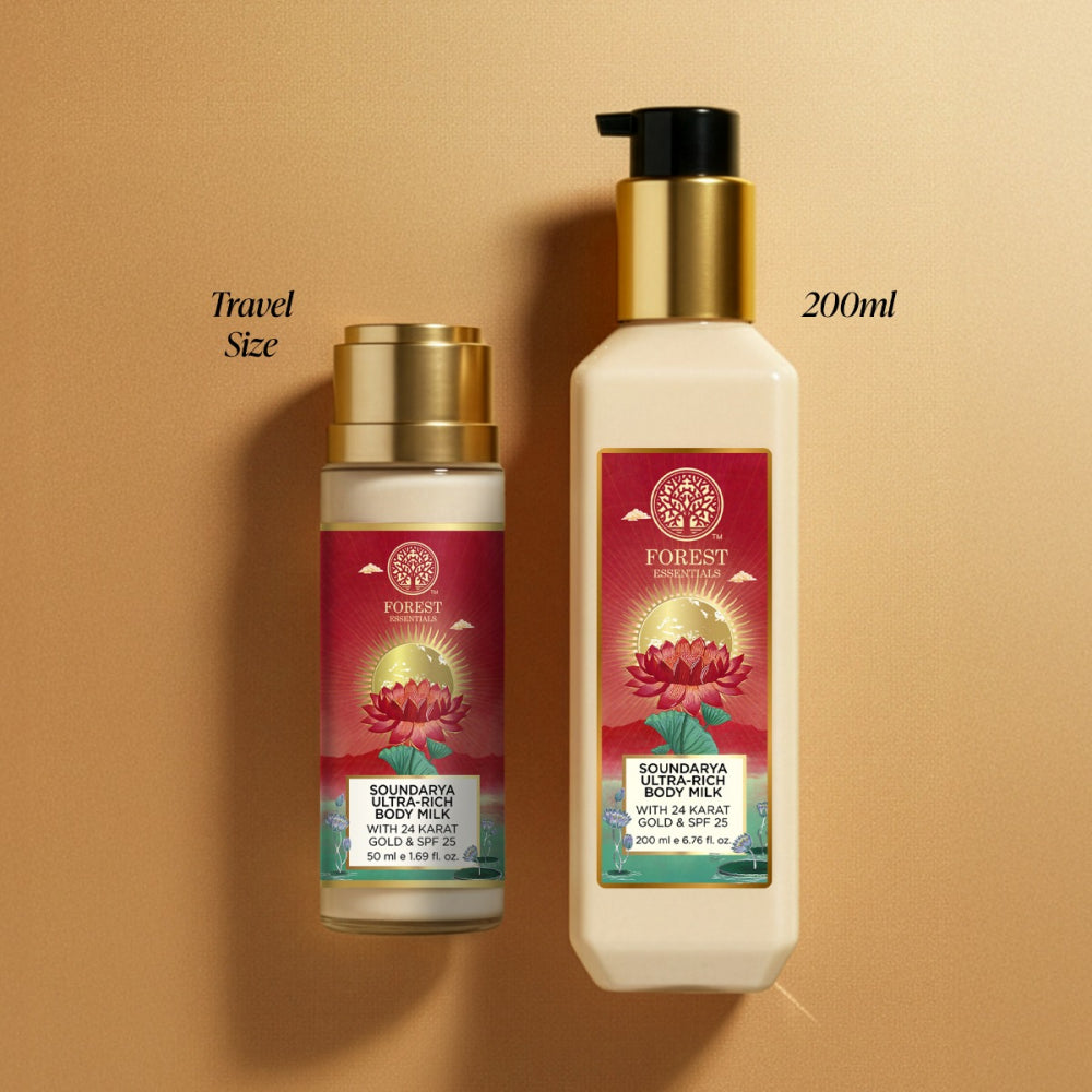 Travel Size Ultra Rich Body Milk Soundarya With 24K Gold & SPF25 50 ml