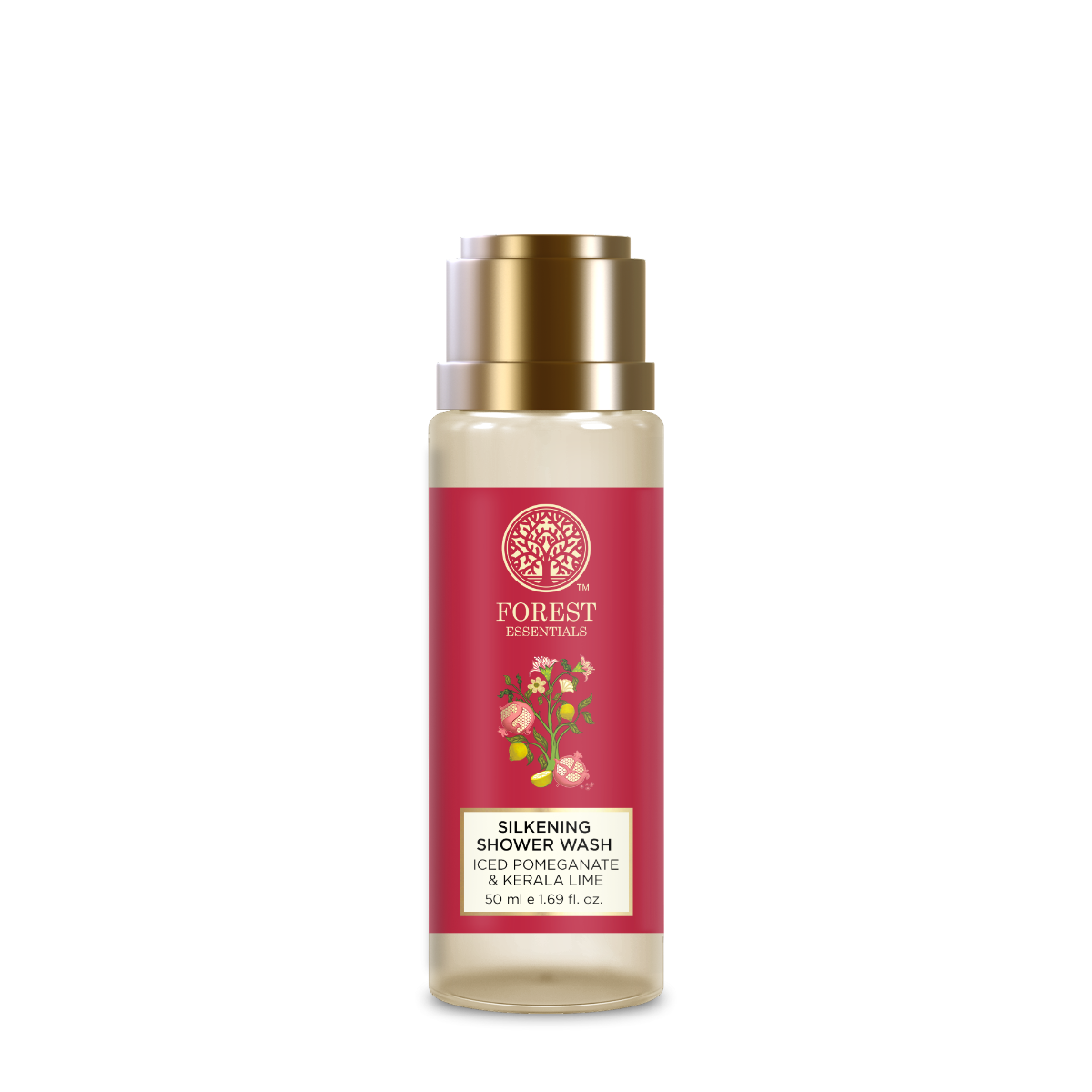 Travel Size Silkening Shower Wash Iced Pomegranate & Kerala Lime 50 ml
