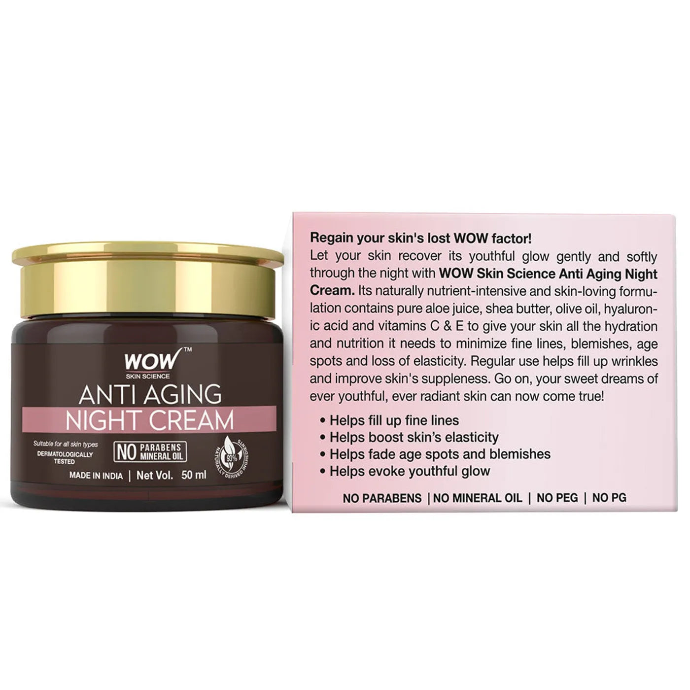 Anti-Aging Night Cream Collagen Boost & Skin Renewal 50ml